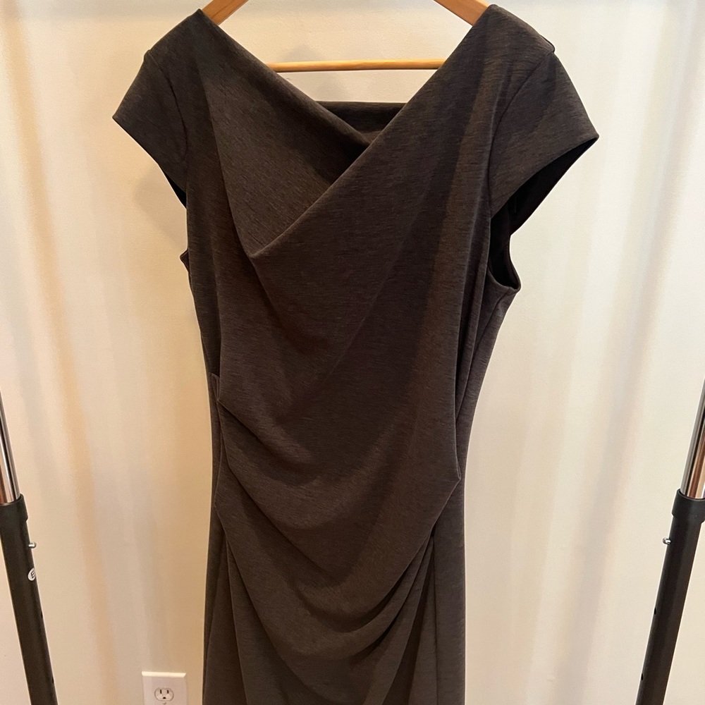 WHBM Grey fitted dress size 12